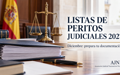 Listas de peritos judiciales para 2027: diciembre, momento de preparar la documentación